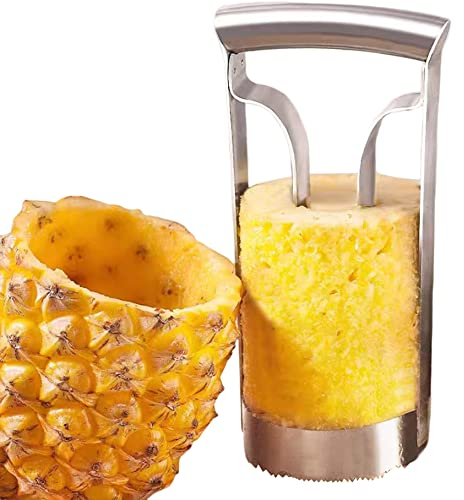 LAANCOO Ananas -Corer,Ananasschneider Slicer Edelstahl Ananas -Corer Fruchtkernentferner für Küchenfruchtringe 10 cm