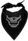 Spreadshirt Totenkopf Skull Totenschädel Bandana, One size, Schwarz
