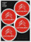 Citroen Aufkleber für Radzierblenden, offiziell, 4 Logos, 48 mm, Rot