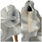 Plissee-Stoff, 3 Meter, steif, gerüschte Borte, Knautschfalten, Spitzenborte, Band, Manschette, Kragen, Kleid, Rock, Kleidung, Nähmaterialien, 15 cm breit, M38F17 (Silber, Elfenbein)