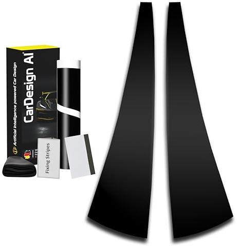 Paint Protection Film for Door Trims suitable for Mercedes SLK R171 2004-2011: Wrapping-Kit Window B- C-Pillar Moulding left/right front/rear (Black high gloss)