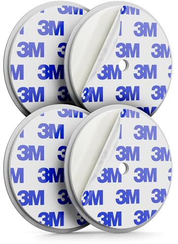 deleyCON 2 Stück Magnetbefestigung für Rauchmelder Magnethalter Feuermelder Selbstklebende Magnethalterung Klebefläche und Bohrloch 65 mm Durchmesser