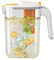 Rurunklee Carafe en plastique avec couvercle et infuseur à fruits, carafe à eau pour 2,6 litres d'eau froide ou chaude, pour thé glacé et jus faits maison, WUVF1XG5RVJ0843L