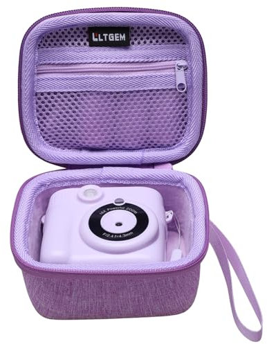 L LTGEM Hard Speaker Case for JBL GO 4, GO 3 Portable Bluetooth Speaker Travel Bag Light Purple