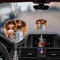 Personalisierter Kristall-Auto-Anhänger, Innenraum, individuelles Foto, Kristall-Rückspiegel-Anhänger, Foto, Geschenk, Dekoration, Zubehör
