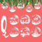 VEYLIN Weihnachten Acrylscheibe,6 Stück Acrylscheibe Weihnachtskugel,Leere Acrylscheibe,Weihnachten Acryl Scheibe Anhänger Mit rotem Band für weihnachtliche Dekorationsbasteleien (beidseitig gemuster