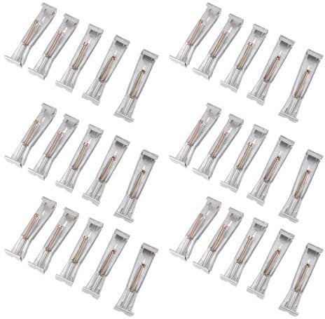30Pcs Quick Screw Gutter Hangers Bracket Pre Installed for Rain Gutter, Installation Screw Aluminum Alloy Outdoor Lighting Hooks, Hanging Gutter Hangers