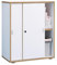VCM Büroschrank mit 2 Fächern | moderner Aktenschrank mit Schiebetüren | Maße H. 74 x B. 60 x T. 37 cm – Salia 2-Fach