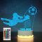 Attivolife Fußball Maßgeschneidert 3D Lampe, Torwart LED Nachtlicht mit 16 Farben wechselnder Fernbedienung, beste Sportthemen Raumdekoration Geburtstags Weihnachtsgeschenke für Kinder Jungen Männer