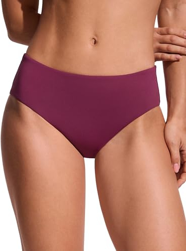 CRZ YOGA Vita Media Bottom Bikini | Sgambatura Media, Copertura Posteriore Media, Interamente Rivestito, Nuoto, Slip Costume per Donna