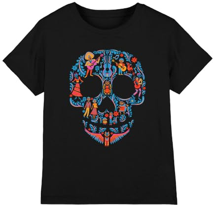 Coco Boy's Coco Day of the Dead Skull with Rivera Family Unisex Kids T Shirt T-Shirt