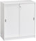 Générique Armoire Basse Bois H 100 x L 90 cm Portes coulissantes Essens (Blanc)