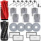 Lot de 24 accessoires pour robot aspirateur Roborock Saros 10R / Qrevo CurvX, 2 brosses principales, 6 sacs à poussière, 4 chiffons de nettoyage, 4 filtres HEPA, 6 brosses latérales, 1 brosse de