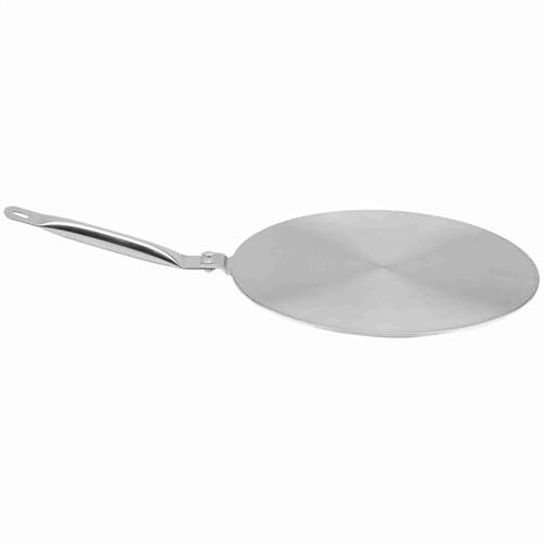 Stainless Steel Heat, Diffuser Plate Kitchen Utensil Steel Induction Cooker Heat Conducting Plate Simmer for Electric Hob Tagine Induktionsplatta Stainless Disc Adapter & Home (24cm)