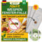 GREEN GUARDIA Wespen Fenster-Falle mit Spezial-Lockstoff - 9X Fallen - umweltfreundlich Wespen bekämpfen, Chemiefreie Falle mit starker Klebefläche, giftfrei & geruchsneutral