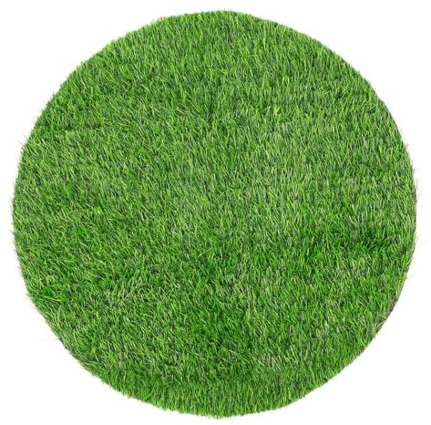 Toyvian Schachtdeckel Dekoration Rasen Grüner Teppich Outdoor Teppiche Für Terrassen Rasenlandschaft Kunstrasen Kunstrasen Kreisförmiger Kunstrasen Kunstrasen Grastisch