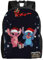 YINGD Stitch And Angel - Mochilas informales para estudiantes, con impresión de libros, mochila ligera, Negro, Talla única
