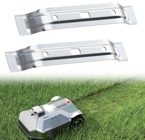 HA BIN 2 Stück Ersatzklingen für Viking Stihl iMOW RMI 422 422P 422PC RMI 422 P C Ersatz, für Rasenmäher Roboter (20 cm, Silber)