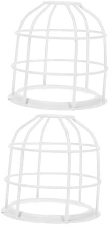 TEHAUX Lot De 2 Abat-jours En : Cage De Protection Pour Ampoules Métalliques, Cage De Sécurité Renforcée Pour Éclairage Industriel, Cache-ampoules En Fil Métallique