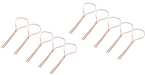 Paquete de 10 cuerdas de sombrero de paja de poliuretano para manualidades, personalización, sombreros de paja, proyectos de manualidades, sombrero, decoración, cuerda