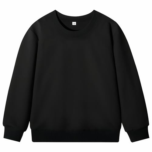 Yufennie Kids Classic Sweatshirts | School Uniform Jumper Pullover, Long Sleeve Top for Boys & Girls