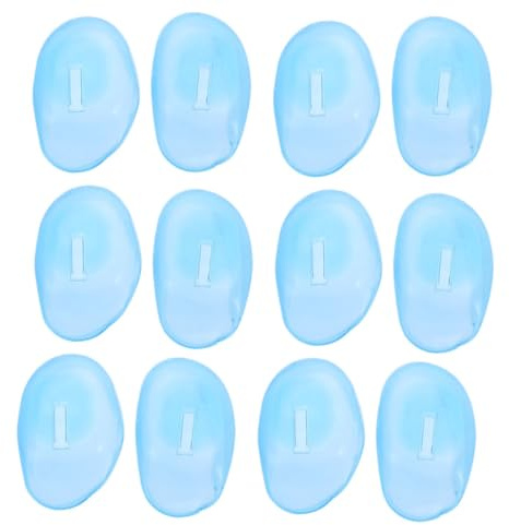 HEMOTON 12 Stück Teiliges Silikon Ohrschutz für Haarefärben Wasserdichte Geruchlose Ohrenschützer aus Weichem Silikon Wiederverwendbar Komfortabel für Bad Beauty und Friseursalon