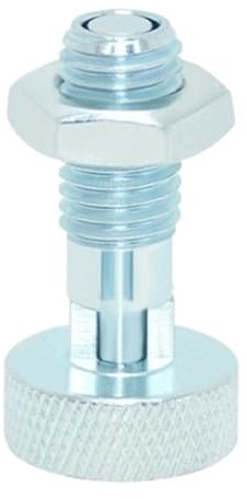 Federkolben, Verriegelungsfederschraube Rastbolzen Dübel Mit Mutter M6 M8 M10 M12 M16 für Maschinen(GALVANIZED SELF-LOCKING_M16)