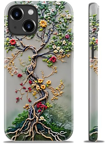 ESDOT for iPhone 14 Plus Case,Cute Preppy Floral Cover for Women | Compatible with Magsafe, Dual-Layer Hard Shell + Soft Silicone, Trendy Aesthetic Y2K Phone Cover for Girls