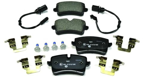 HELLA 8DB 355 016-011 Bremsbeläge - inkl. Warnkontakt - T2091 | Kompatibel mit: AUDI A8 D4