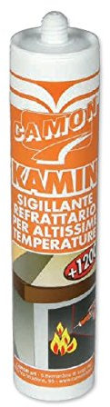 CAMON serie 121250 Kamin +1200° Antracite Sigillante cementante refrattario 500 gr