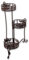 PrimoLiving 3er Blumenhocker im Rost-Look P-341 braun