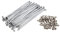 sourcing map 36 Stück 4 mm Gewindedurchmesser Motorrad-Radspeichen mit Nippeln 170mm
