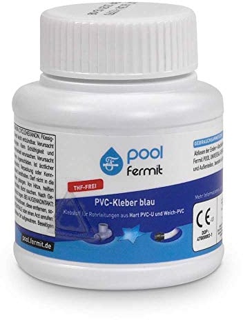 pool fermit Colle PVC pour piscine Bleu 125 ml