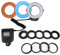 EBTOOLS 4-teilige Filter und 8 Adapter Rings Portable 48 Makro LED Ringblitz Batteriebetriebene Scheinwerfer mit Farbfilter Adapterfotografie für, Pentax Kameras