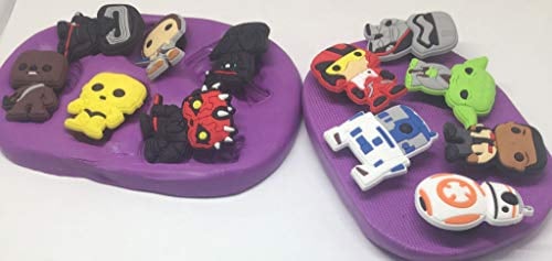 Star Wars Cute Silicone Mould Topper Baking Cupcake Silicone Thor Hulk Captain America