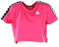 Kappa donna t-shirt manica corta 303WGQ0 976 222 BANDA APUA M Fucsia