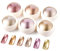 LEDSUUEI Rose Gold Chrome Nail Powder - Super Mirror Effect Silver Chrome Powder for Nail Art Design Metallic Holo Nail Chrome Powder Shiny Nail Glitter Glazed Donut Nail Powder DIY