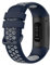KINOEHOO Ersatzarmband kompatibel mit Fitbit Charge 4/SE Charge 3/SE Edelstahl Armband Weiche Silikon Uhrenarmbänder.(Mitternachtblau + Grau)