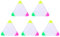 STOBOK 5Pcs Pinsel Spitze Textmarker 3- In- 1 Dreieck Highlighter Leuchtstoff Stifte Marker für Journal Planer Notebook Färbung Schreibwaren Stifte