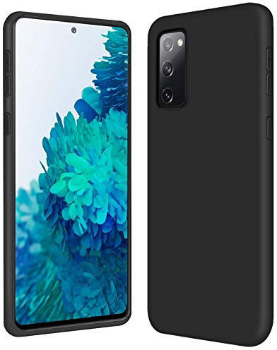 CoolGadget TPU Handyhülle für Samsung Galaxy S20 FE Silikonhülle, farbige TPU Soft Case mit Grip-Oberfläche, kompatibel mit Samsung Galaxy S20 FE (6,5 Zoll), Schwarz