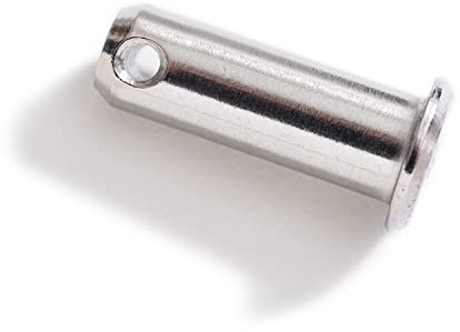 New Marine 2 Stück Steckbolzen V4A AISI 316 1.4401 10mm x 22mm