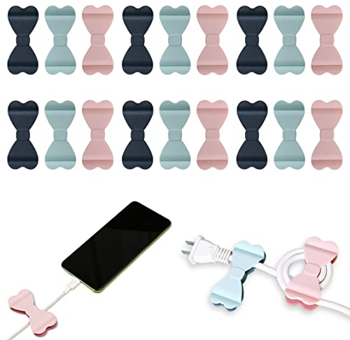 HyzaPhix 18PCS Cord Organizer for Kitchen Appliances, Self Adhesive Cable Cord Winder Cord Wrapper Cord Holder Bow Cord Organiser for Mixer, Blender, Coffee Maker, Air Fryer, Small Home Appliances