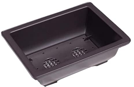 Snner Bonsai Training Pot Basin Flower Pot Bowl Kindergarten Plastik Black Rechteckbehälter für Pflanzen Sukkulent (26x19x8,5 cm).