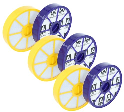 vhbw 3x Vormotor-Filter, 3x HEPA-Nachmotor-Filter kompatibel mit Dyson DC14, DC15, DC08, DC05 Staubsauger