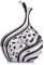 37,8 cm Hohe Große Bodenvase, Dekorativ, Schwarz, Silber für Hochzeit, Premium-Dekoration, Pampasgras, Einzelne Blumenvase, Modern für Wohnzimmer, Esszimmer, Eingangsbereich