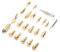 22Pcs Brass Electric Soldering Iron Tips Iron Wood Burning Pen Tip Pyrography Welding Tool Accessories