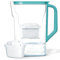 Wessper Carafe Filtrante pour Eau 2.7L, Filtre Remplacement de Dafi Unimax Aquaphor A5 BRITA Maxtra+ PHILIPS AWP212/10, Réduction du Calcaire, Chlore | Carafe Filtrante + Filtre à Eau AQUAMAX, Menthe