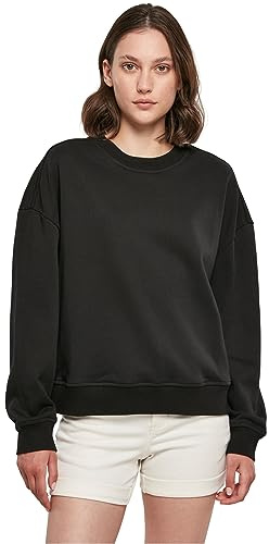 Build Your Brand Damen Sweatshirt Ladies Oversized Crewneck Black XL