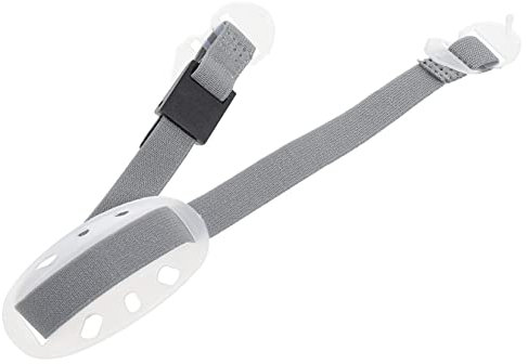 Abaodam 4 Stück Kinnriemen Schutzhelm-gurthalter Gesichtsmaskenhalter Kinnschutzband Helmfutterband Helmband Universelles Helmkinnband Helmzubehör Fußball Knopf Weiß Plastik Einstellbar