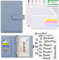 KONVINIT Budget Planner A6 Budget Binder,Budgetplaner mit Folien Deutsch,Ringbuch Finanzplaner mit Geldumschläge,Budgetsheets und Kategorien-Etiketten,Um Geld Sparen,Money organizer